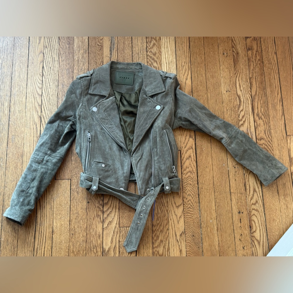 Blank NYC Suede Moto Jacket - Size XS